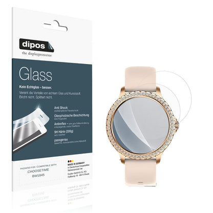 Matte Displayschutzfolie von dipos passend für CHOOSETIME BW1845, 9H kratzfest und blasenfrei montiert