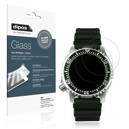 Matte Displayschutzfolie von dipos passend für Citizen NY0040, 9H kratzfest und blasenfrei montiert