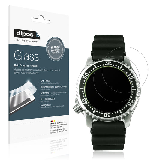 Matte Displayschutzfolie von dipos passend für Citizen NY0040, 9H kratzfest und blasenfrei montiert