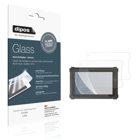 Matte Displayschutzfolie von dipos passend für Conker LX85, 9H kratzfest und blasenfrei montiert