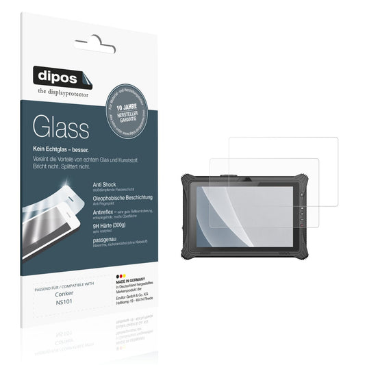 Matte Displayschutzfolie von dipos passend für Conker NS101, 9H kratzfest und blasenfrei montiert