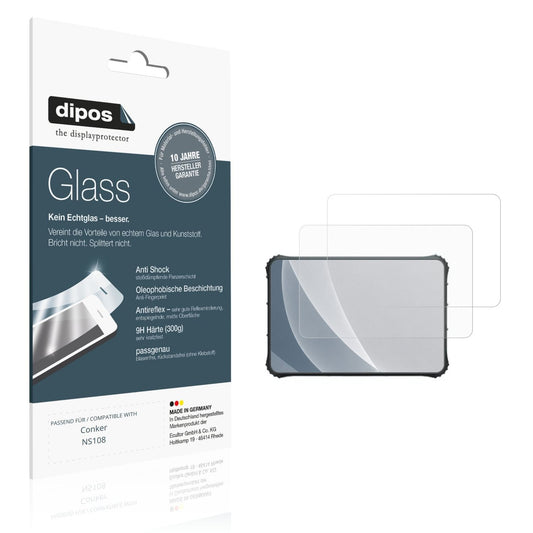 Matte Displayschutzfolie von dipos passend für Conker NS108, 9H kratzfest und blasenfrei montiert