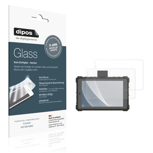 Matte Displayschutzfolie von dipos passend für Conker NS108 MRZ, 9H kratzfest und blasenfrei montiert