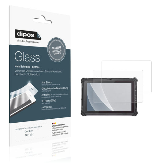 Matte Displayschutzfolie von dipos passend für Conker NS120, 9H kratzfest und blasenfrei montiert
