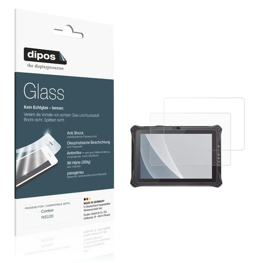 Matte Displayschutzfolie von dipos passend für Conker NS120, 9H kratzfest und blasenfrei montiert