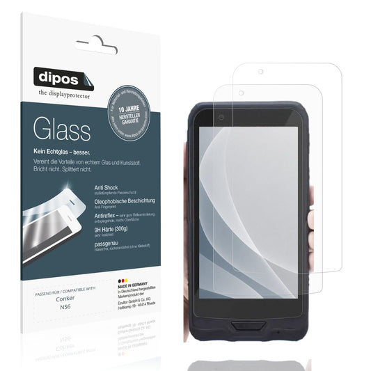 Matte Displayschutzfolie von dipos passend für Conker NS6, 9H kratzfest und blasenfrei montiert