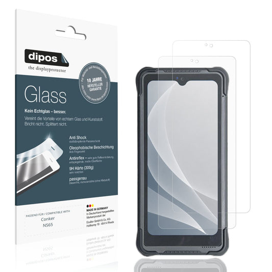 Matte Displayschutzfolie von dipos passend für Conker NS65, 9H kratzfest und blasenfrei montiert