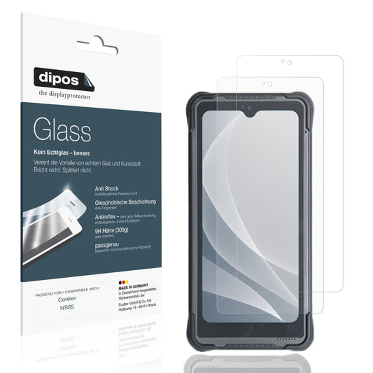 Matte Displayschutzfolie von dipos passend für Conker NS65, 9H kratzfest und blasenfrei montiert