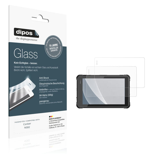 Matte Displayschutzfolie von dipos passend für Conker NS82, 9H kratzfest und blasenfrei montiert
