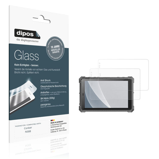 Matte Displayschutzfolie von dipos passend für Conker NS88, 9H kratzfest und blasenfrei montiert
