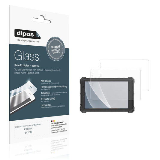 Matte Displayschutzfolie von dipos passend für Conker SX108, 9H kratzfest und blasenfrei montiert
