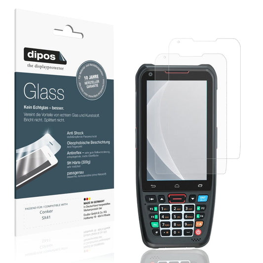 Matte Displayschutzfolie von dipos passend für Conker SX41, 9H kratzfest und blasenfrei montiert