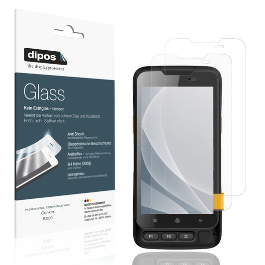 Matte Displayschutzfolie von dipos passend für Conker SX50, 9H kratzfest und blasenfrei montiert