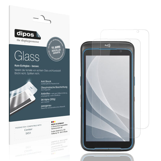 Matte Displayschutzfolie von dipos passend für Conker SX51, 9H kratzfest und blasenfrei montiert