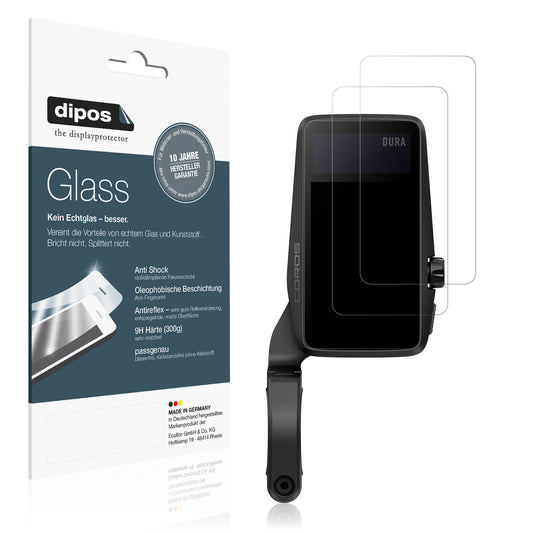 Matte Displayschutzfolie von dipos passend für Coros Dura Solar GPS, 9H kratzfest und blasenfrei montiert