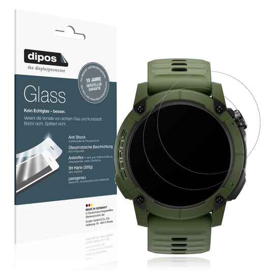 Matte Displayschutzfolie von dipos passend für Coros Nomad, 9H kratzfest und blasenfrei montiert