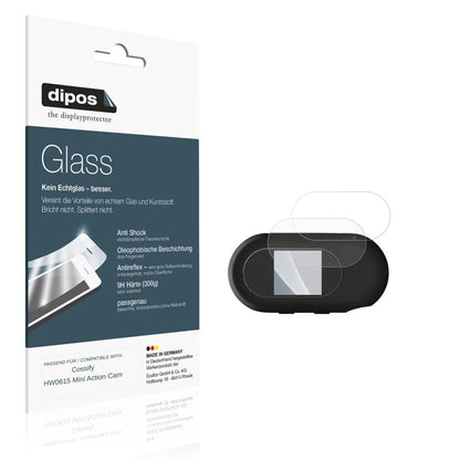 Matte Displayschutzfolie von dipos passend für Cossify HW0615 Mini Action Cam, 9H kratzfest und blasenfrei montiert