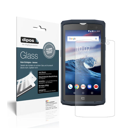 Matte Displayschutzfolie von dipos passend für Crosscall Core X3, 9H kratzfest und blasenfrei montiert