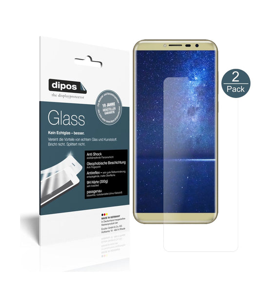 Matte Displayschutzfolie von dipos passend für Cubot X18, 9H kratzfest und blasenfrei montiert