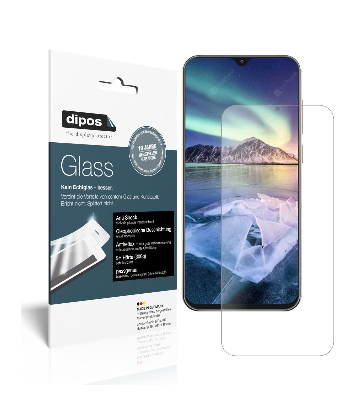 Matte Displayschutzfolie von dipos passend für Cubot X20 Pro, 9H kratzfest und blasenfrei montiert