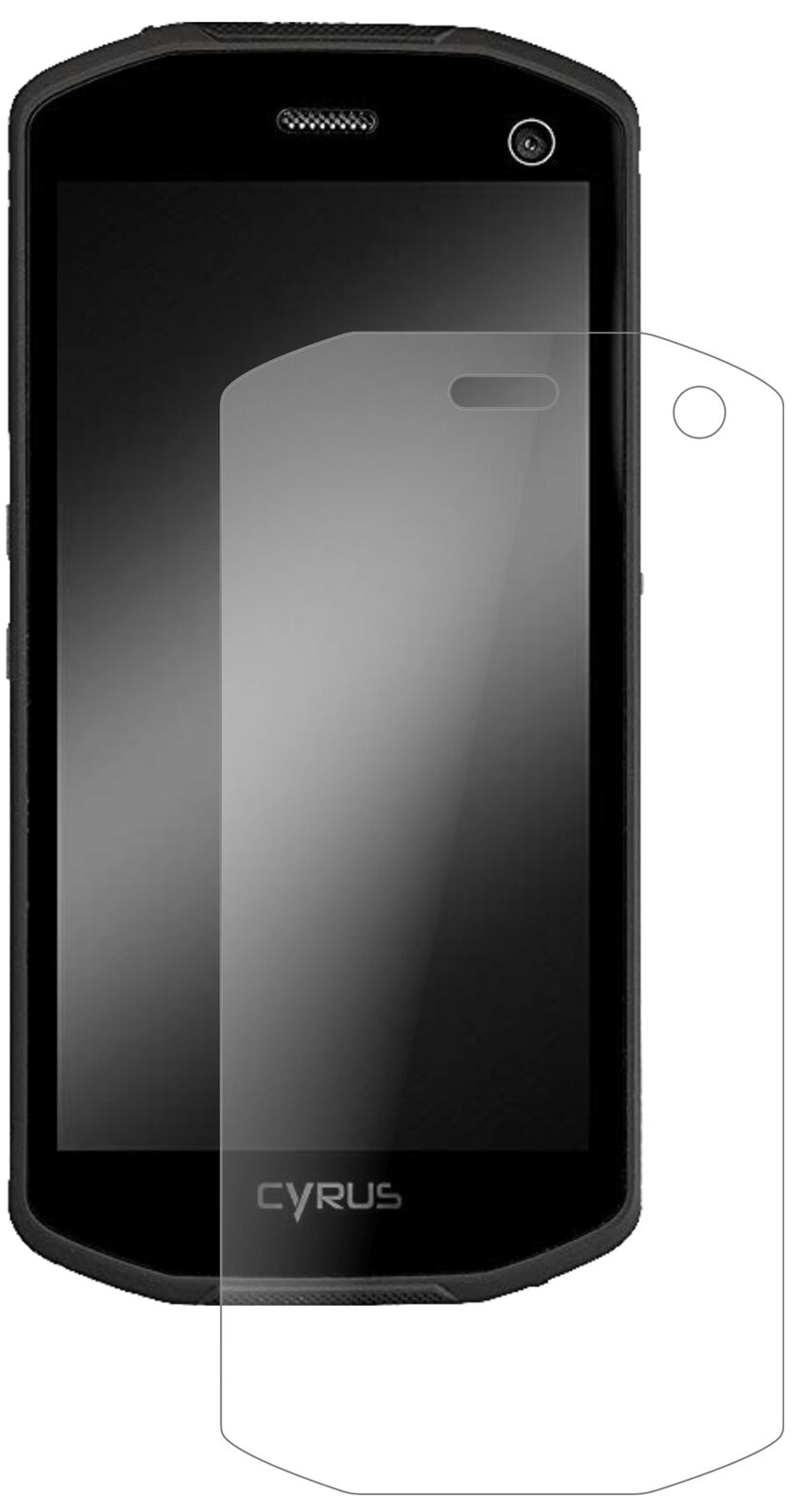 Matte Displayschutzfolie von dipos passend für Cyrus CS28 Hipster, 9H kratzfest und blasenfrei montiert