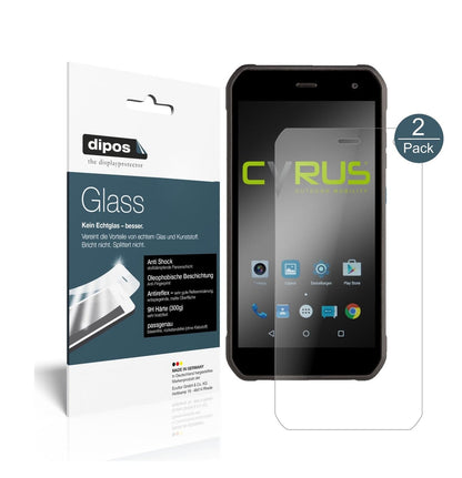 Matte Displayschutzfolie von dipos passend für Cyrus CS40, 9H kratzfest und blasenfrei montiert