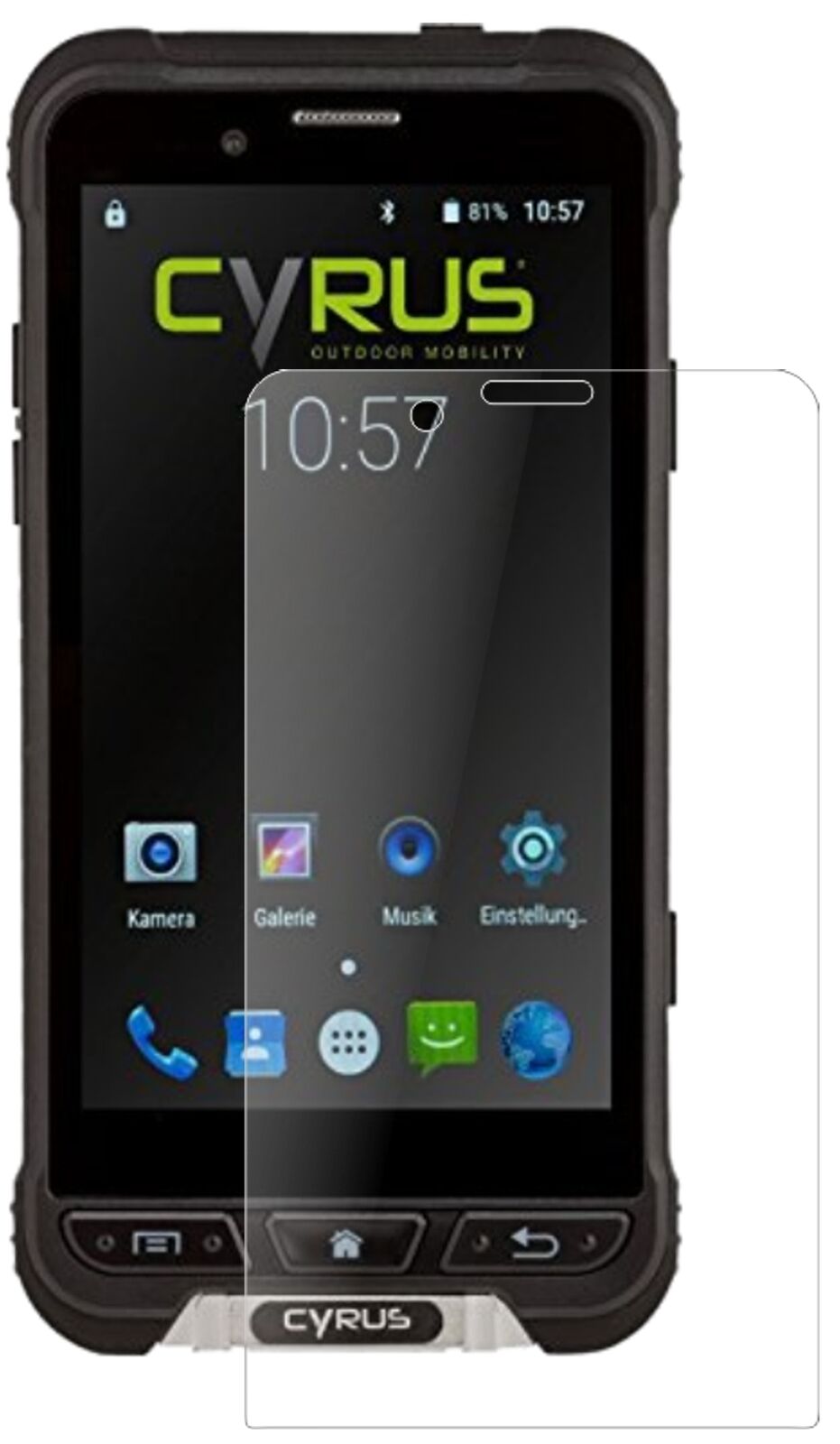 Matte Displayschutzfolie von dipos passend für Cyrus CYR10090 CS35, 9H kratzfest und blasenfrei montiert