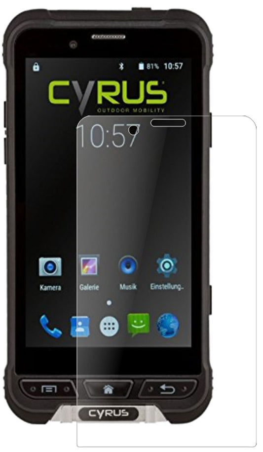 Matte Displayschutzfolie von dipos passend für Cyrus CYR10090 CS35, 9H kratzfest und blasenfrei montiert