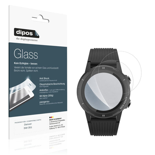 Matte Displayschutzfolie von dipos passend für Denver SW-351, 9H kratzfest und blasenfrei montiert