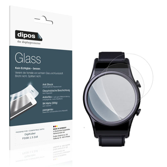 Matte Displayschutzfolie von dipos passend für DigiKuber FSSB 1.3 Zoll, 9H kratzfest und blasenfrei montiert