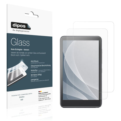 Matte Displayschutzfolie von dipos passend für Diofox M9, 9H kratzfest und blasenfrei montiert