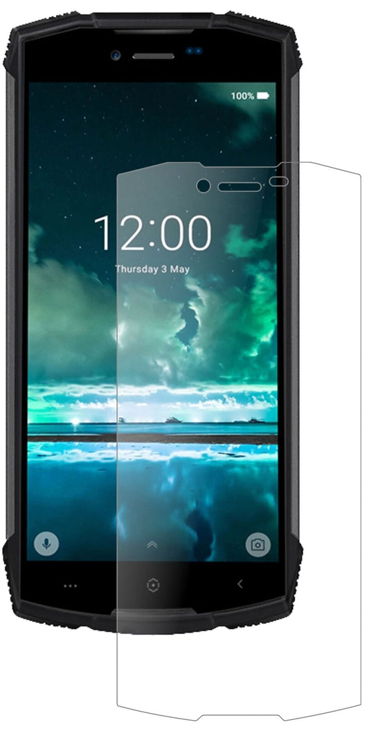 Matte Displayschutzfolie von dipos passend für Doogee S55, 9H kratzfest und blasenfrei montiert