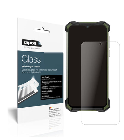 Matte Displayschutzfolie von dipos passend für Doogee S88 Plus, 9H kratzfest und blasenfrei montiert
