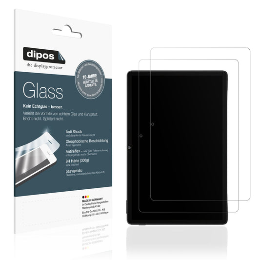 Matte Displayschutzfolie von dipos passend für Doogee U11 11 Zoll, 9H kratzfest und blasenfrei montiert