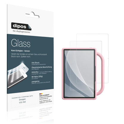 Matte Displayschutzfolie von dipos passend für Doogee U11 Kid, 9H kratzfest und blasenfrei montiert