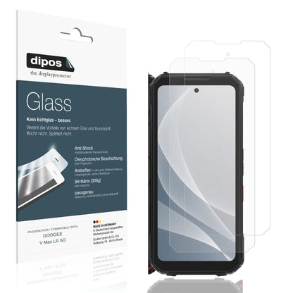 Matte Displayschutzfolie von dipos passend für DOOGEE V Max LR 5G, 9H kratzfest und blasenfrei montiert