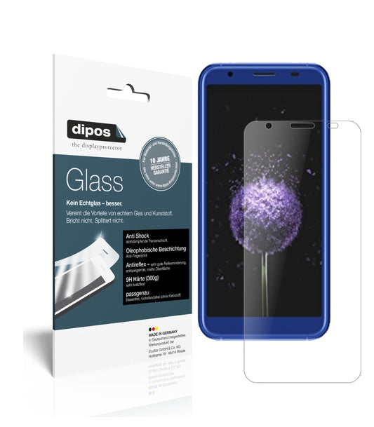 Matte Displayschutzfolie von dipos passend für Doogee X50L, 9H kratzfest und blasenfrei montiert