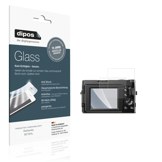 Matte Displayschutzfolie von dipos passend für Duluvulu DC101L, 9H kratzfest und blasenfrei montiert