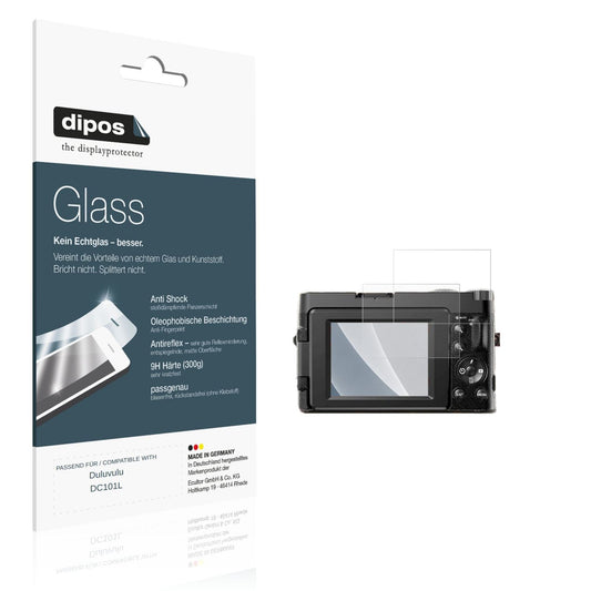 Matte Displayschutzfolie von dipos passend für Duluvulu DC101L, 9H kratzfest und blasenfrei montiert