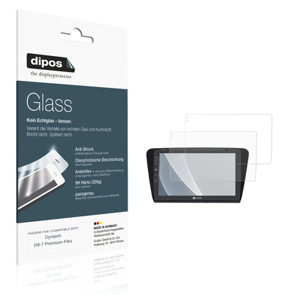 Matte Displayschutzfolie von dipos passend für Dynavin D9-7 Premium Flex, 9H kratzfest und blasenfrei montiert
