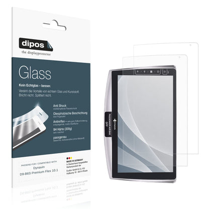 Matte Displayschutzfolie von dipos passend für Dynavin D9-B6S Premium Flex 10.1, 9H kratzfest und blasenfrei montiert