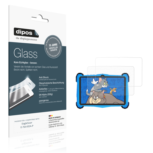 Matte Displayschutzfolie von dipos passend für EagleSoar E-764-EEA-P, 9H kratzfest und blasenfrei montiert