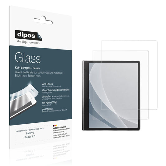 Matte Displayschutzfolie von dipos passend für Eazeye Paper 2.0, 9H kratzfest und blasenfrei montiert
