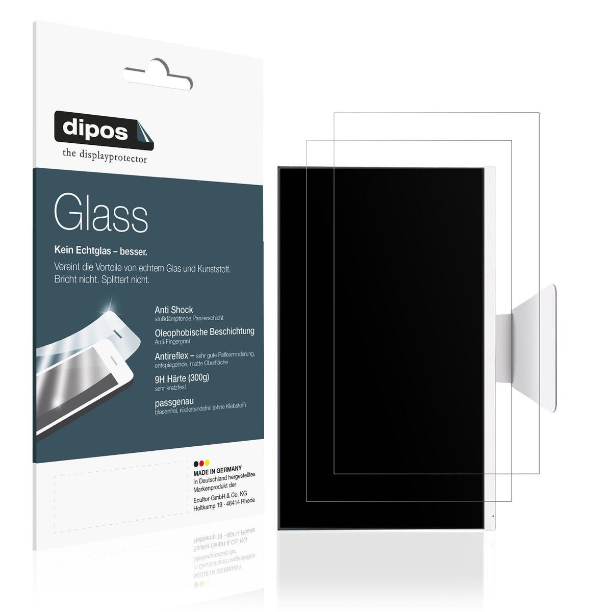 Matte Displayschutzfolie von dipos passend für ECS Elitegroup ECS-AIO E22D, 9H kratzfest und blasenfrei montiert