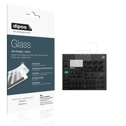 Matte Displayschutzfolie von dipos passend für Elektron Digitone II, 9H kratzfest und blasenfrei montiert