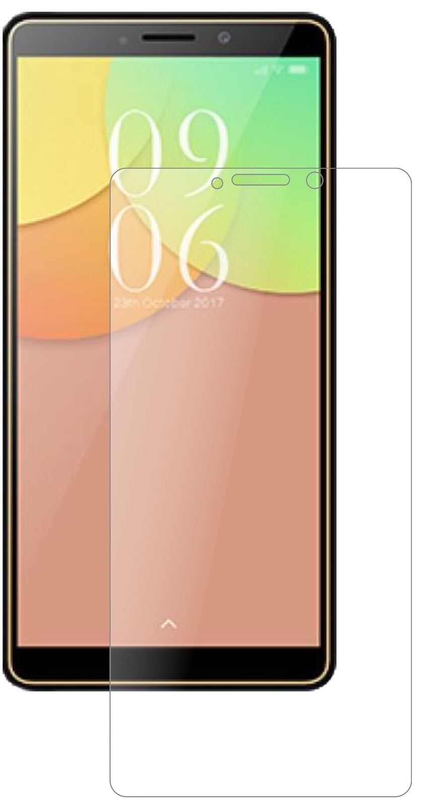 Matte Displayschutzfolie von dipos passend für Elephone A2, 9H kratzfest und blasenfrei montiert