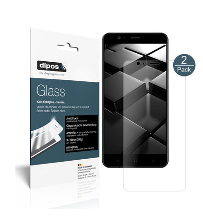 Matte Displayschutzfolie von dipos passend für Elephone P8 Mini, 9H kratzfest und blasenfrei montiert