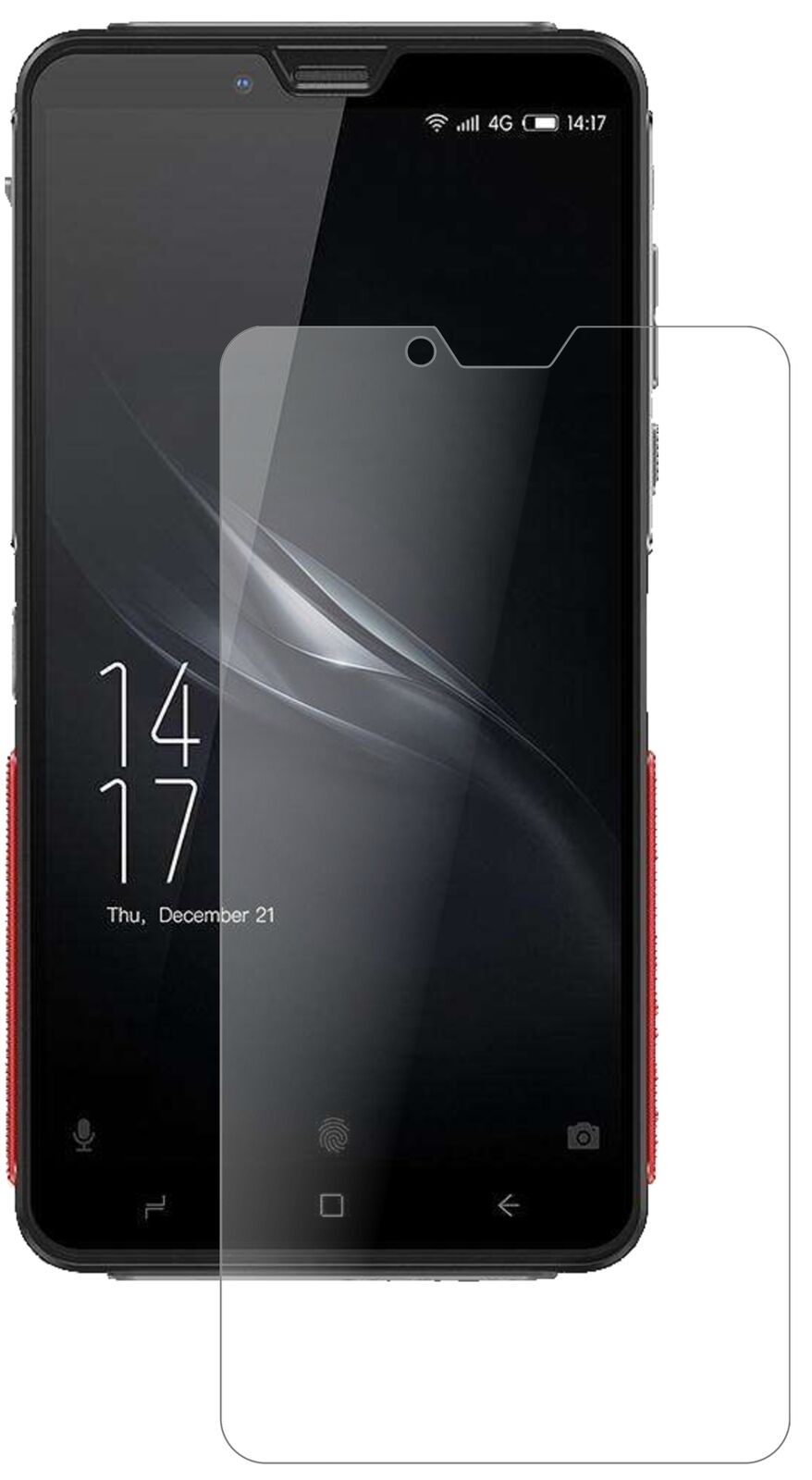Matte Displayschutzfolie von dipos passend für Elephone Soldier, 9H kratzfest und blasenfrei montiert