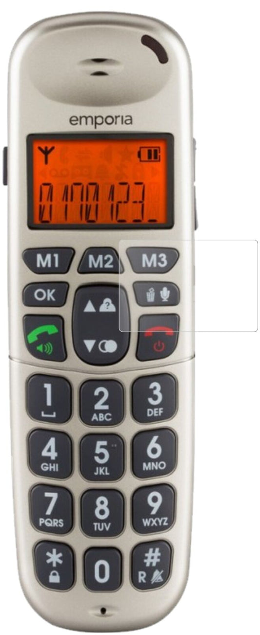 Matte Displayschutzfolie von dipos passend für Emporia D40, 9H kratzfest und blasenfrei montiert