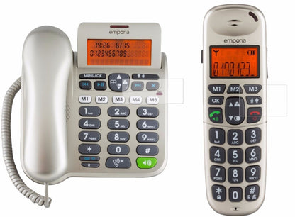 Matte Displayschutzfolie von dipos passend für Emporia D40 ABB, 9H kratzfest und blasenfrei montiert